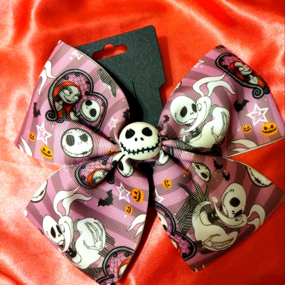 The nightmare before Christmas hair bow